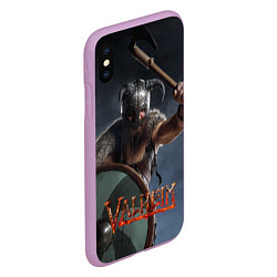 Чехол iPhone XS Max матовый Viking Valheim, цвет: 3D-сиреневый — фото 2