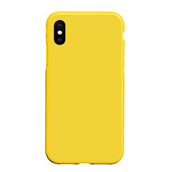 Чехол iPhone XS Max матовый Хляби Небесные, цвет чёрный, цвет: 3D-желтый