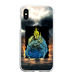 Чехол iPhone XS Max матовый DARKSOULS ТЁМНЫЕ ДУШИ 2, цвет: 3D-белый