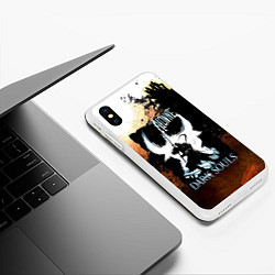 Чехол iPhone XS Max матовый DARKSOULS KNIGHT, цвет: 3D-белый — фото 2