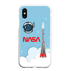 Чехол iPhone XS Max матовый Mission NASA