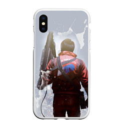 Чехол iPhone XS Max матовый Akira, цвет: 3D-белый