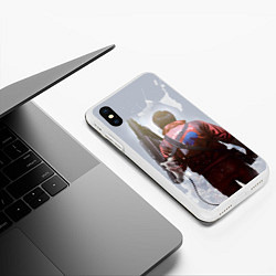 Чехол iPhone XS Max матовый Akira, цвет: 3D-белый — фото 2