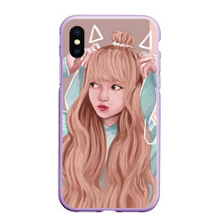 Чехол iPhone XS Max матовый Лиса Манобан BLACKPINK