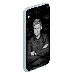 Чехол iPhone XS Max матовый ГОРДОН РАМЗИ Gordon Ramsay, цвет: 3D-голубой — фото 2