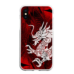 Чехол iPhone XS Max матовый Chinese Dragon