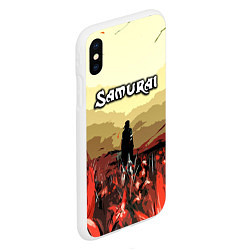 Чехол iPhone XS Max матовый SAMURAI PROJECT RED, цвет: 3D-белый — фото 2