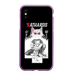 Чехол iPhone XS Max матовый Katharsis Beastars, цвет: 3D-фиолетовый