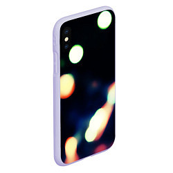 Чехол iPhone XS Max матовый NIGHT НОЧЬ, цвет: 3D-светло-сиреневый — фото 2