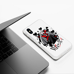 Чехол iPhone XS Max матовый Kakegurui Безумный азарт, цвет: 3D-белый — фото 2