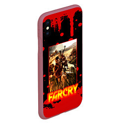 Чехол iPhone XS Max матовый FARCRY ФАРКРАЙ GAME, цвет: 3D-малиновый — фото 2