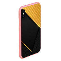 Чехол iPhone XS Max матовый 3D BLACK & GOLD, цвет: 3D-баблгам — фото 2