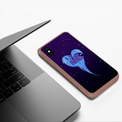 Чехол iPhone XS Max матовый Princess Luna, цвет: 3D-коричневый — фото 2