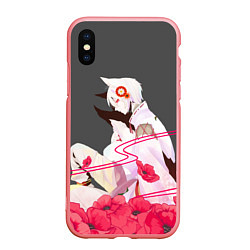 Чехол iPhone XS Max матовый Flower Tomoe, цвет: 3D-баблгам