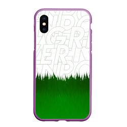 Чехол iPhone XS Max матовый GREEN POWER, цвет: 3D-фиолетовый