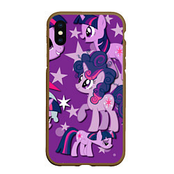 Чехол iPhone XS Max матовый Twilight Sparkle, цвет: 3D-коричневый