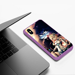 Чехол iPhone XS Max матовый Genshin Impact Lumine, цвет: 3D-фиолетовый — фото 2