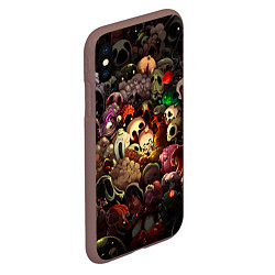 Чехол iPhone XS Max матовый Кошмар Исаака, цвет: 3D-коричневый — фото 2