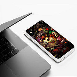 Чехол iPhone XS Max матовый Кошмар Исаака, цвет: 3D-белый — фото 2