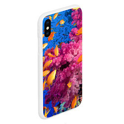 Чехол iPhone XS Max матовый Коралловые рыбки, цвет: 3D-белый — фото 2