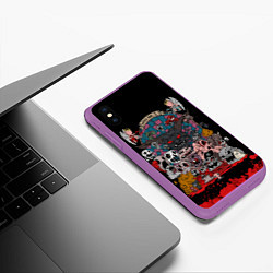 Чехол iPhone XS Max матовый Кто я, цвет: 3D-фиолетовый — фото 2