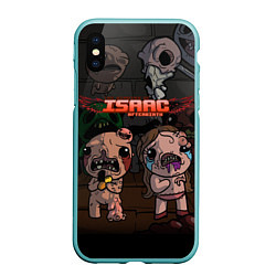 Чехол iPhone XS Max матовый The Binding of Isaac Жертвоприношение Исаака Z, цвет: 3D-мятный