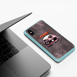 Чехол iPhone XS Max матовый The Binding of Isaac ГОЛОВА Z, цвет: 3D-мятный — фото 2