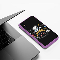 Чехол iPhone XS Max матовый Who am i, цвет: 3D-фиолетовый — фото 2