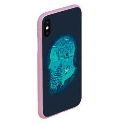 Чехол iPhone XS Max матовый Ragnarr Art, цвет: 3D-розовый — фото 2