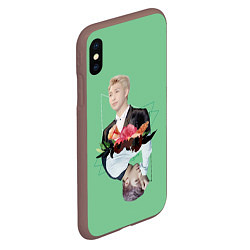 Чехол iPhone XS Max матовый RM x J-Hope, цвет: 3D-коричневый — фото 2