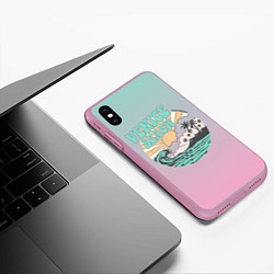 Чехол iPhone XS Max матовый VENICE BEACH, цвет: 3D-розовый — фото 2