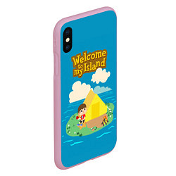Чехол iPhone XS Max матовый Мой остров, цвет: 3D-розовый — фото 2