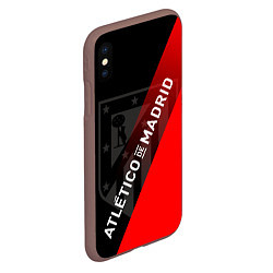 Чехол iPhone XS Max матовый АТЛЕТИКО МАДРИД ATLETICO, цвет: 3D-коричневый — фото 2