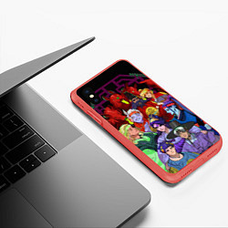 Чехол iPhone XS Max матовый Hades heroes, цвет: 3D-красный — фото 2