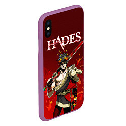 Чехол iPhone XS Max матовый Hades Zagrei, цвет: 3D-фиолетовый — фото 2