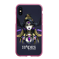 Чехол iPhone XS Max матовый Hades Nyx, цвет: 3D-малиновый