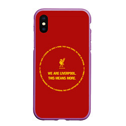 Чехол iPhone XS Max матовый LIVERPOOL