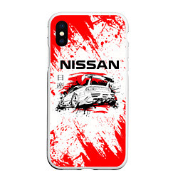 Чехол iPhone XS Max матовый Nissan