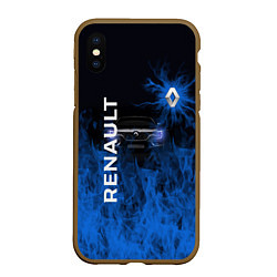 Чехол iPhone XS Max матовый RENAULT