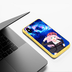 Чехол iPhone XS Max матовый Чика Chika Fujiwara, цвет: 3D-желтый — фото 2