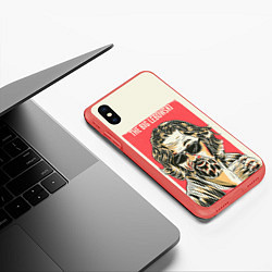 Чехол iPhone XS Max матовый The Big Lebowski Dude, цвет: 3D-красный — фото 2