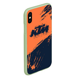 Чехол iPhone XS Max матовый KTM ГРАНЖ Z, цвет: 3D-салатовый — фото 2