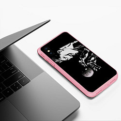 Чехол iPhone XS Max матовый Рюк и яблоко Death Note, цвет: 3D-баблгам — фото 2