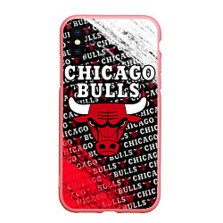 Чехол iPhone XS Max матовый CHICAGO BULLS 6, цвет: 3D-баблгам