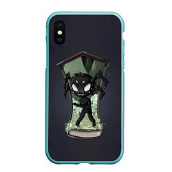 Чехол iPhone XS Max матовый Webber, цвет: 3D-мятный