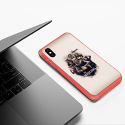 Чехол iPhone XS Max матовый The Magicans, цвет: 3D-красный — фото 2
