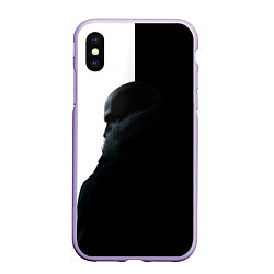 Чехол iPhone XS Max матовый Winter Hitman, цвет: 3D-светло-сиреневый