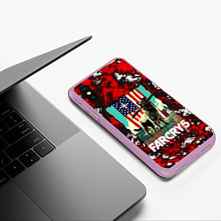 Чехол iPhone XS Max матовый Farcry5, цвет: 3D-сиреневый — фото 2