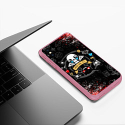 Чехол iPhone XS Max матовый The Binding of Isaac ИСААК, цвет: 3D-малиновый — фото 2