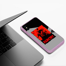 Чехол iPhone XS Max матовый FARCRY, цвет: 3D-сиреневый — фото 2